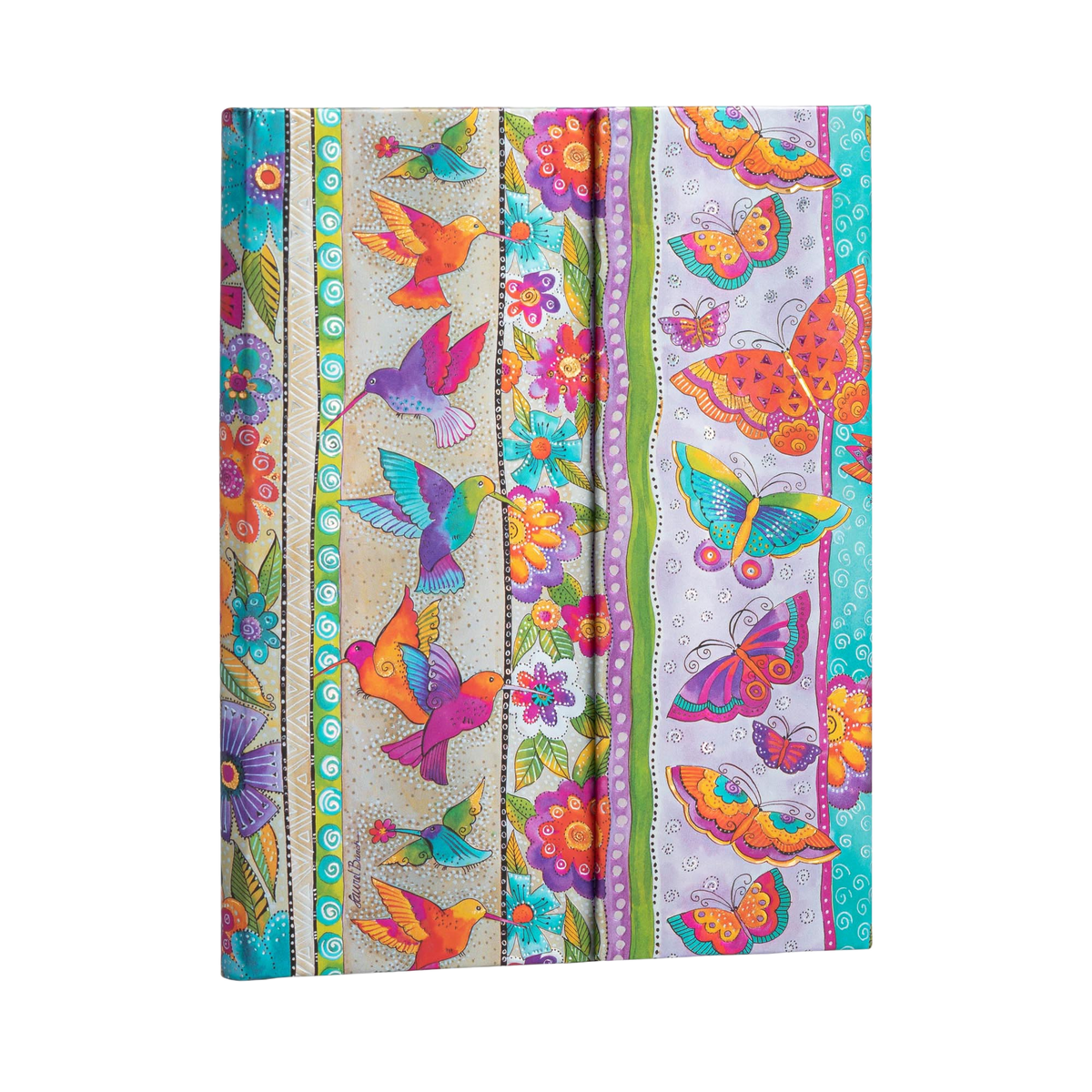 Paperblanks Hummingbirds & Flutterbyes Ultra Hardback Journal – Lined, 144 Pages – angled view