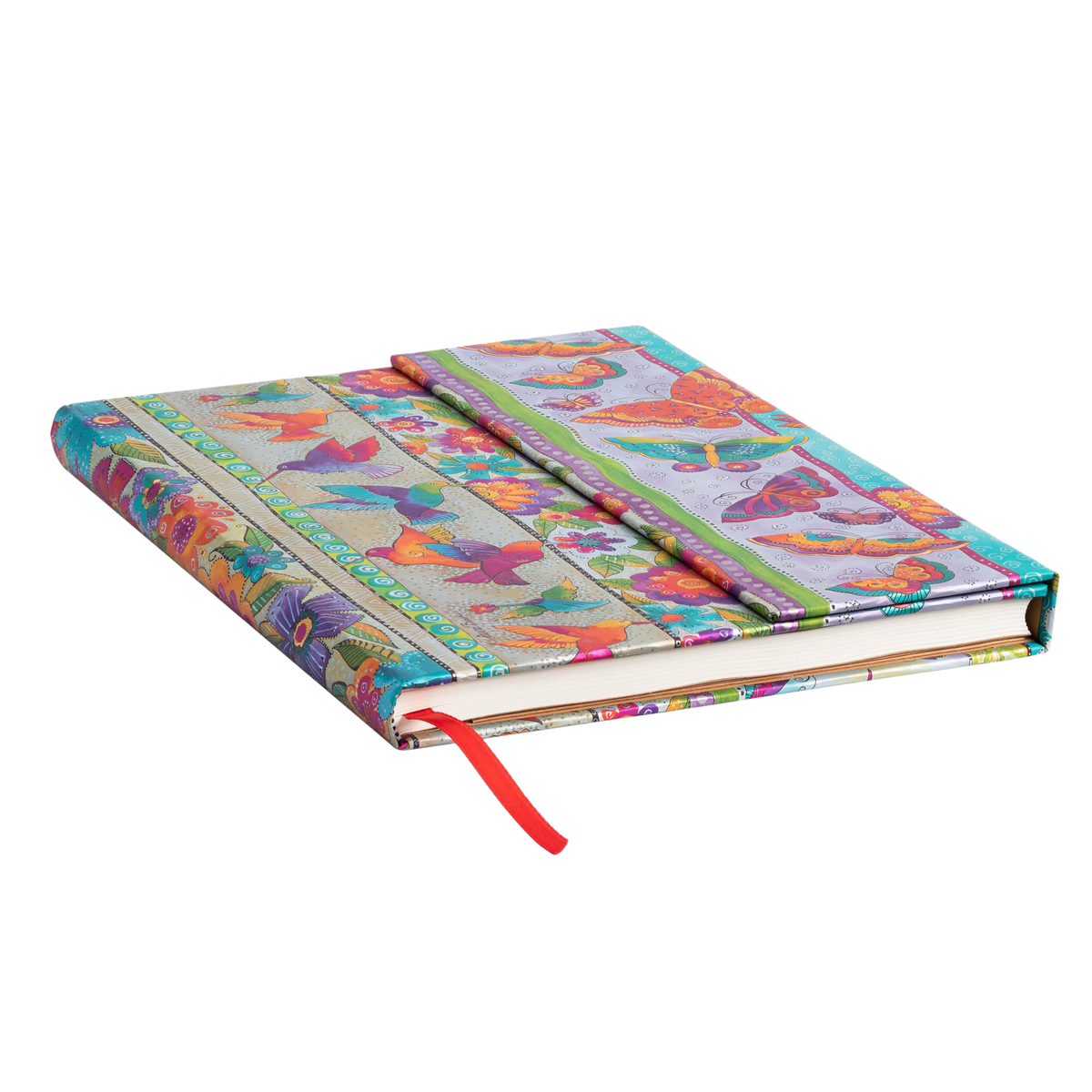 Paperblanks Hummingbirds & Flutterbyes Ultra Hardback Journal – Lined, 144 Pages – page edge