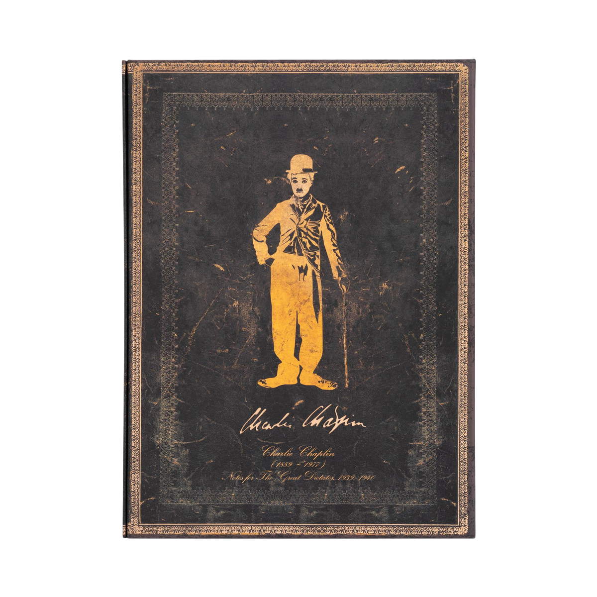Paperblanks Celebrating Charlie Chaplin Manuscript Box – back view