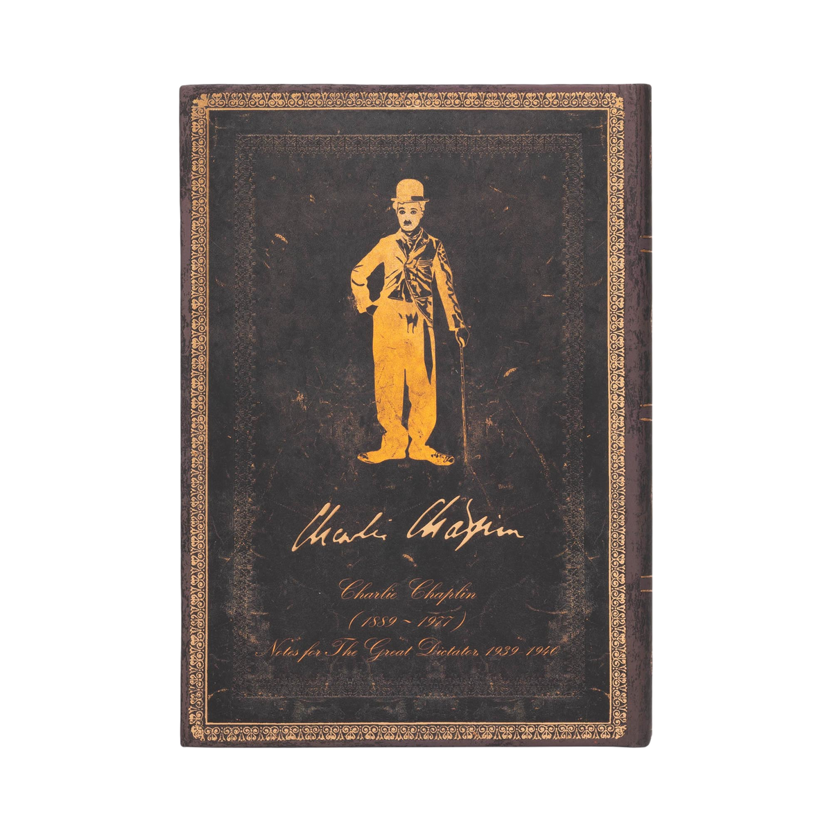 Paperblanks Celebrating Charlie Chaplin Midi Hardback Journal – Lined, 144 Pages – back cover