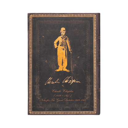 Paperblanks Celebrating Charlie Chaplin Midi Hardback Journal – Lined, 144 Pages – back cover