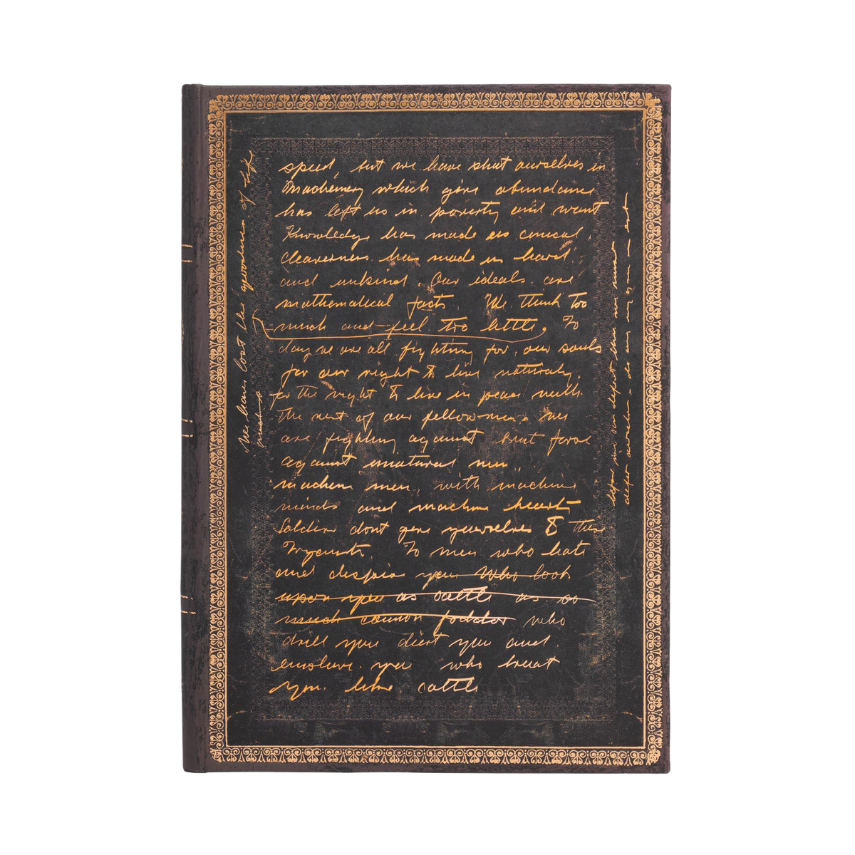 Paperblanks Celebrating Charlie Chaplin Midi Hardback Journal – Lined, 144 Pages – front cover