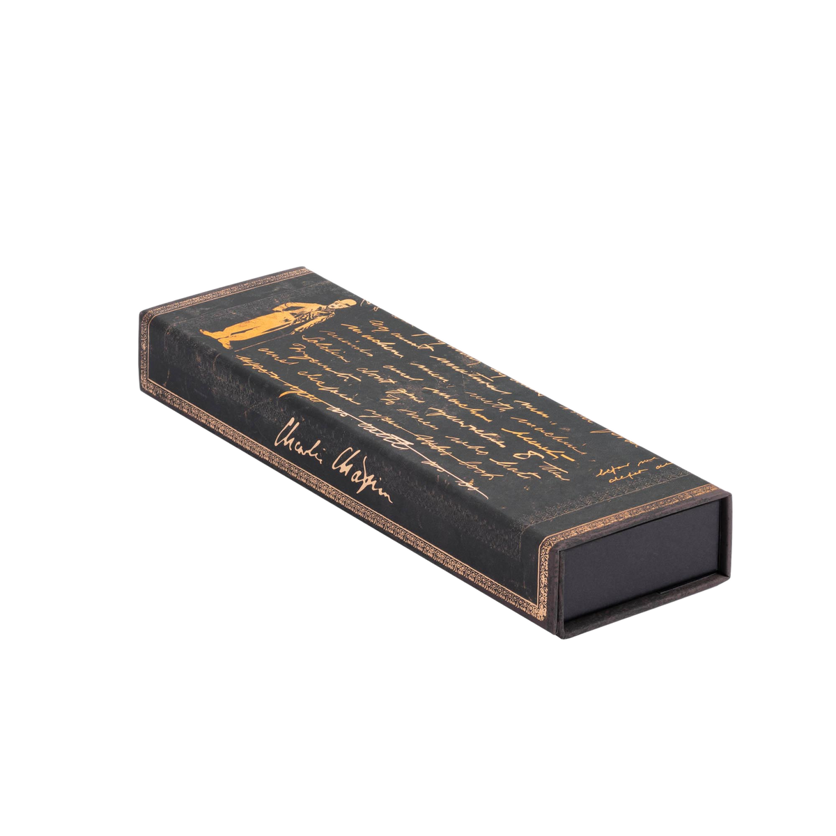 Paperblanks Celebrating Charlie Chaplin Pencil Case – front view