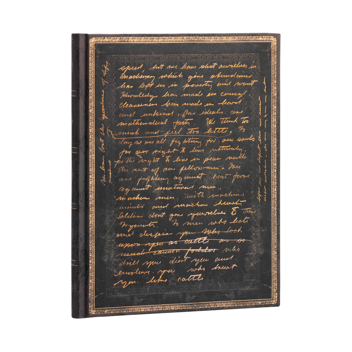 Paperblanks Celebrating Charlie Chaplin Ultra Hardback Journal – Lined, 144 Pages – angled view