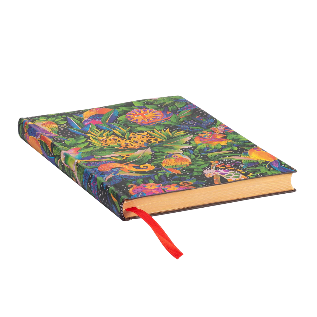 Paperblanks Jungle Song Midi Softback Flexi Journal – Lined, 176 Pages – page edge