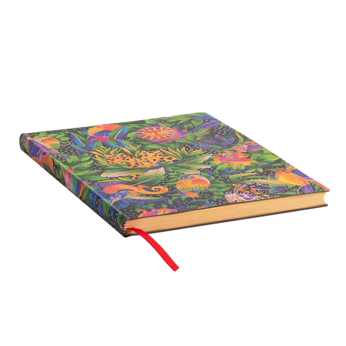 Paperblanks Jungle Song Ultra Softback Flexi Journal – Plain, 176 Pages – page edge