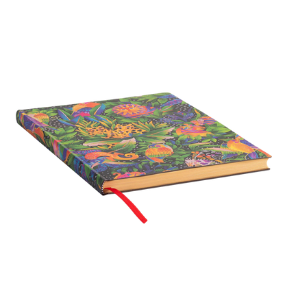 Paperblanks Jungle Song Ultra Softback Flexi Journal – Plain, 176 Pages – page edge