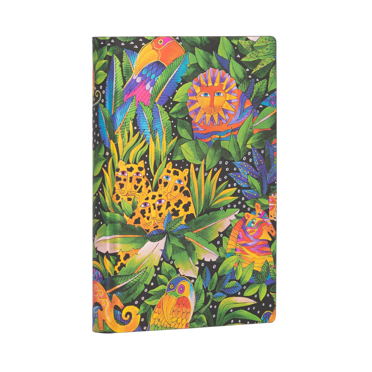 Paperblanks Jungle Song Mini Softback Flexi Journal – Lined, 208 Pages – angled view