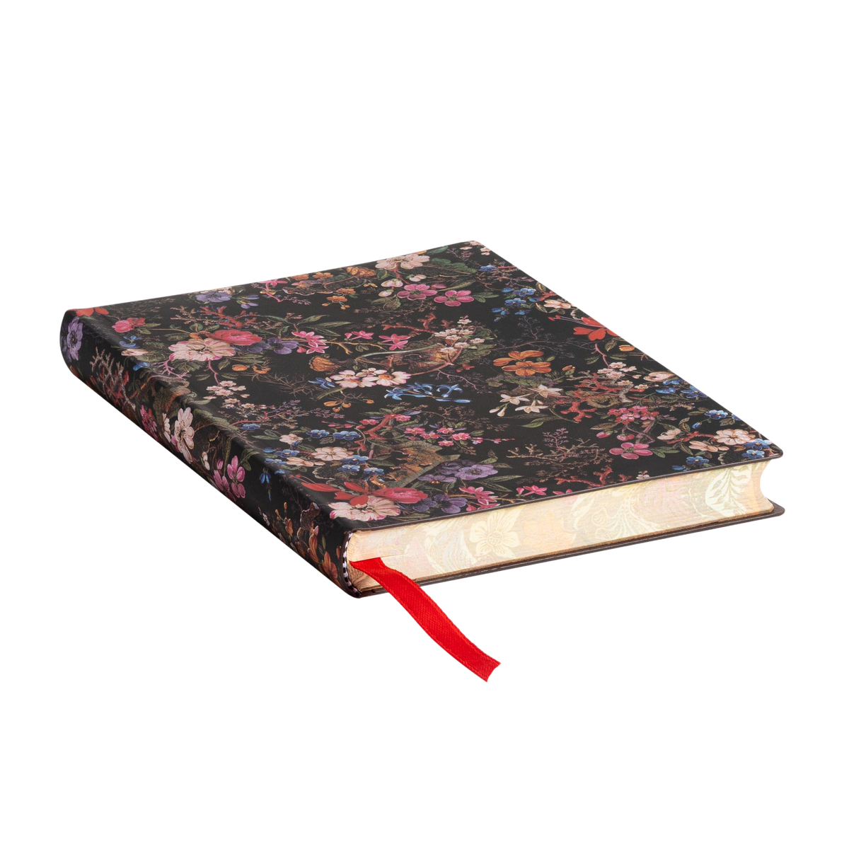Paperblanks Floralia Mini Softback Flexi Journal – Lined, 208 Pages – page edge