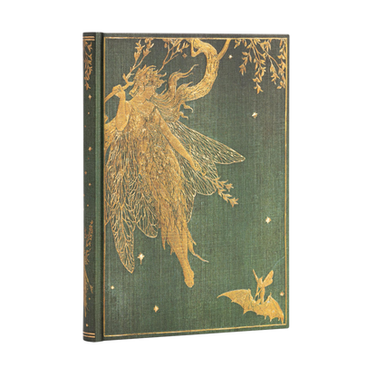Paperblanks Olive Fairy Midi Hardback Address Book – 144 Pages – angled view