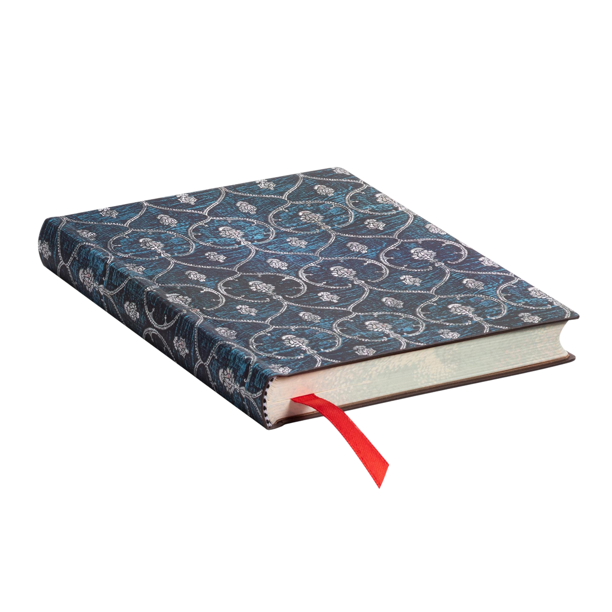 Paperblanks Blue Velvet Mini Softback Flexi Journal – Lined, 208 Pages – page edge