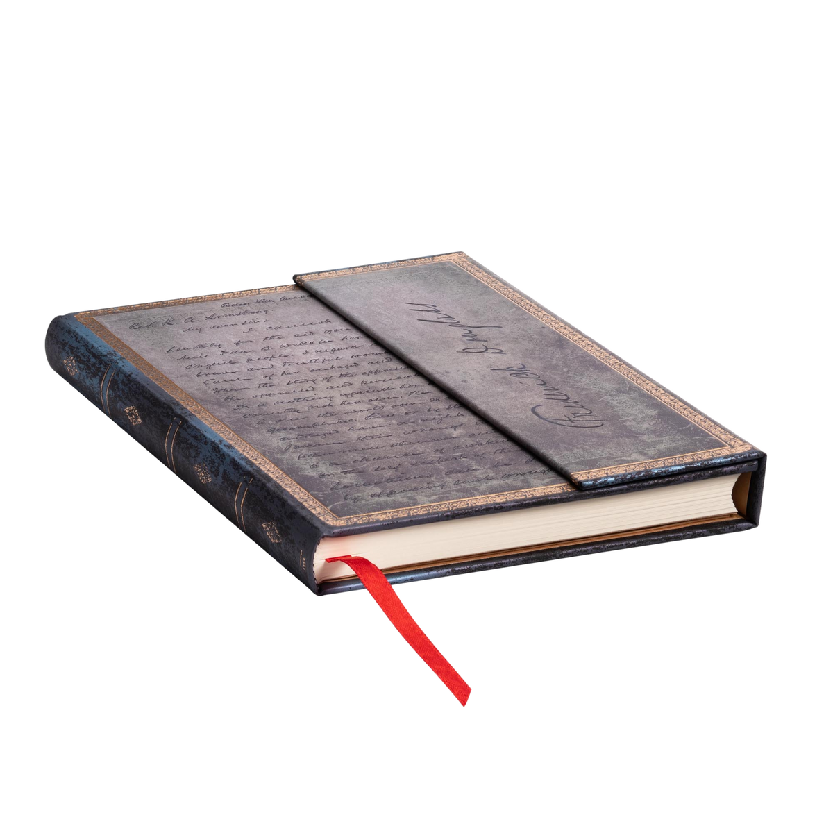 Paperblanks Frederick Douglass, Letter for Civil Rights Midi Hardback Journal – Lined, 144 Pages – page edge