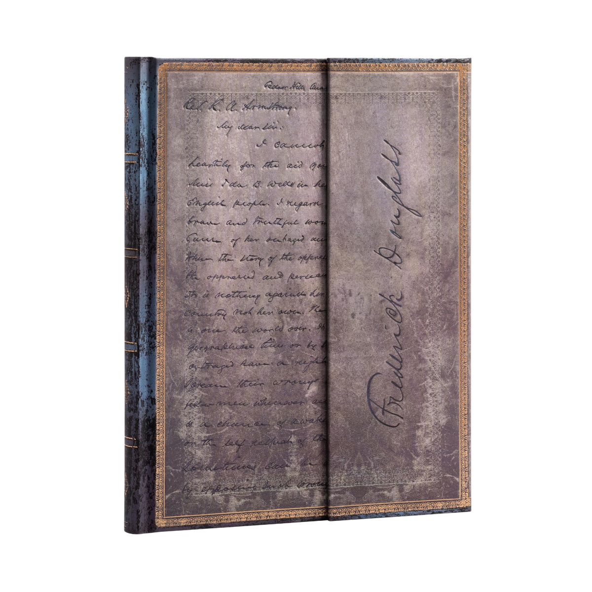 Paperblanks Frederick Douglass, Letter for Civil Rights Ultra Hardback Journal – Lined, 144 Pages – angled view