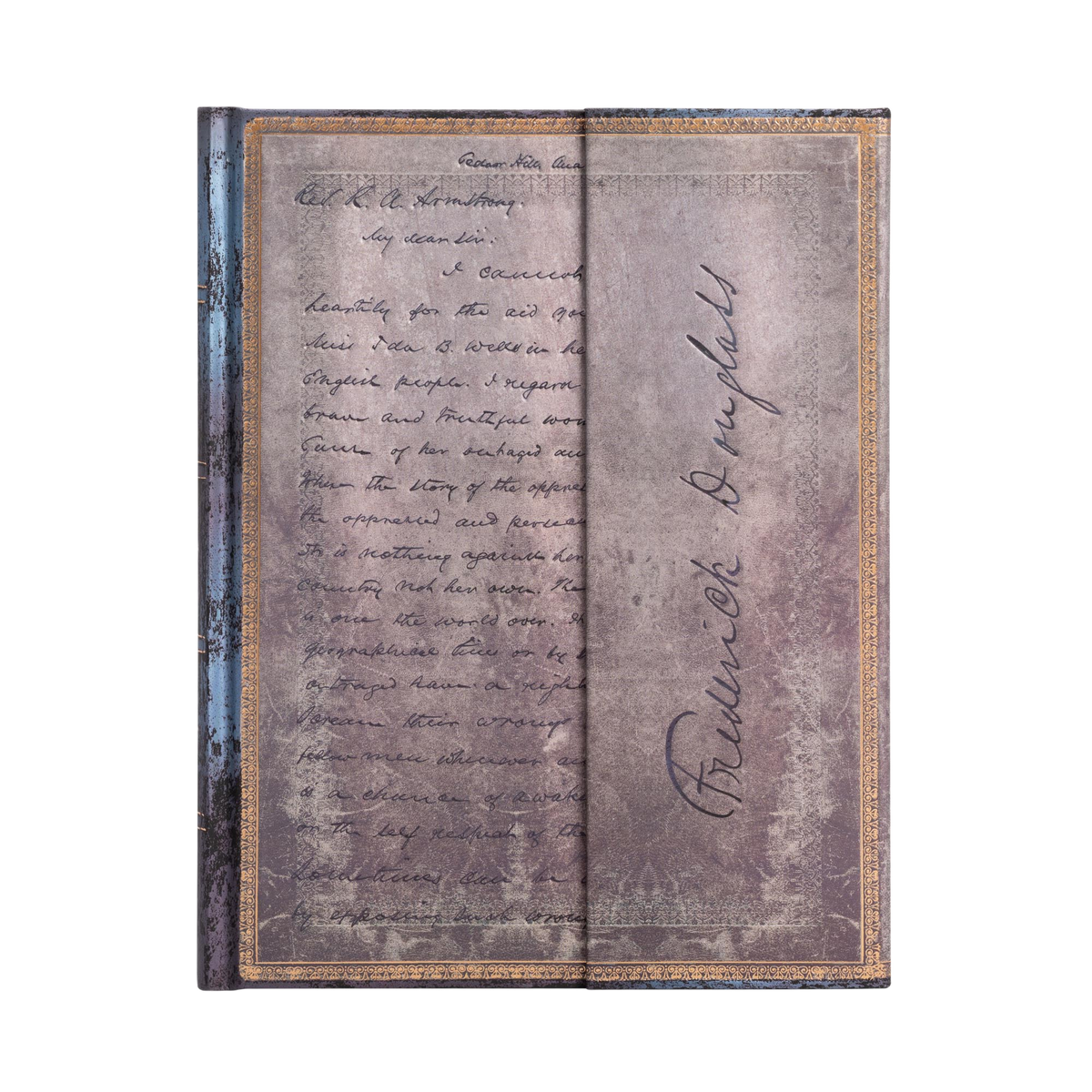 Paperblanks Frederick Douglass, Letter for Civil Rights Ultra Hardback Journal – Lined, 144 Pages – front cover