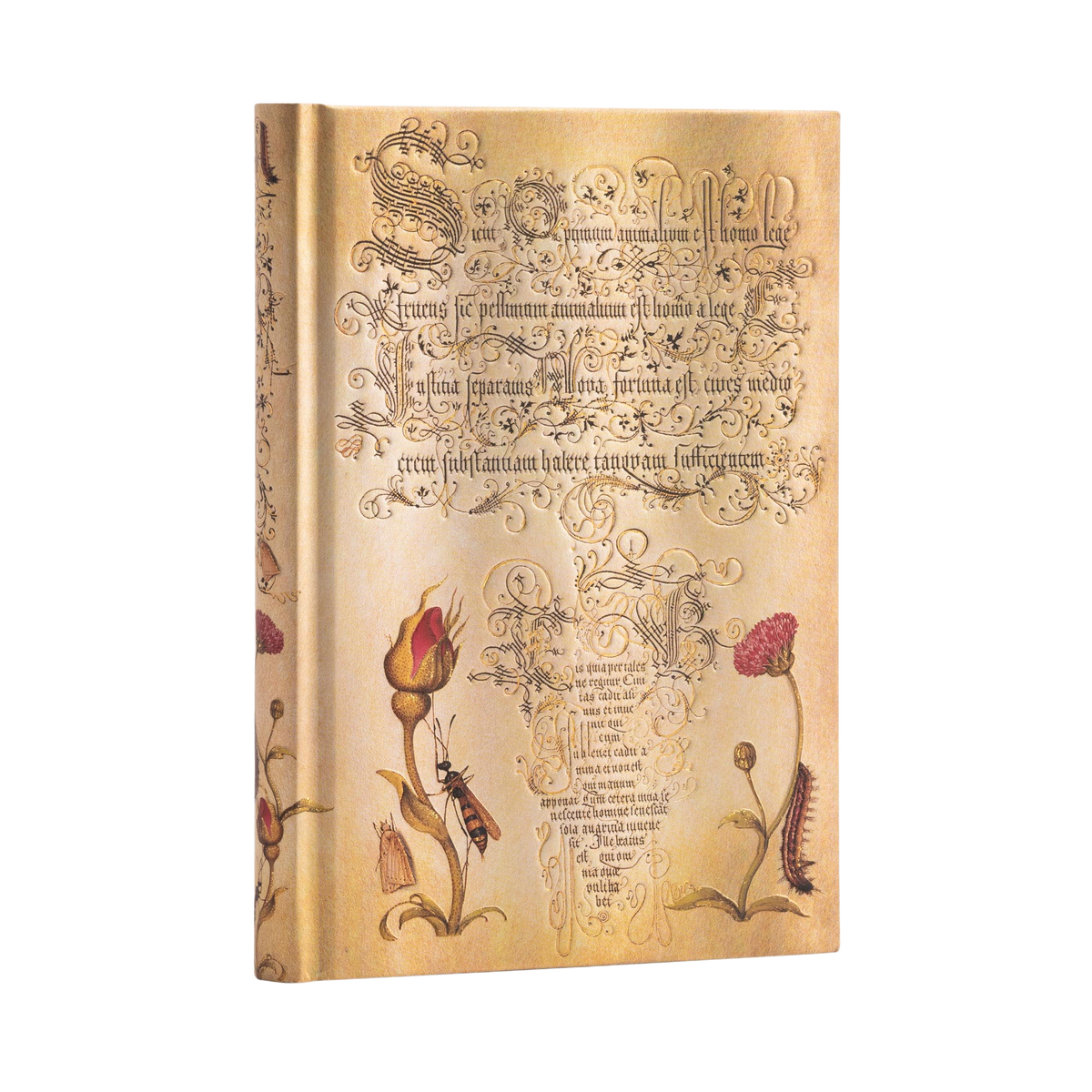 Paperblanks Flemish Rose Midi Hardback Journal – Lined, 144 Pages – angled view