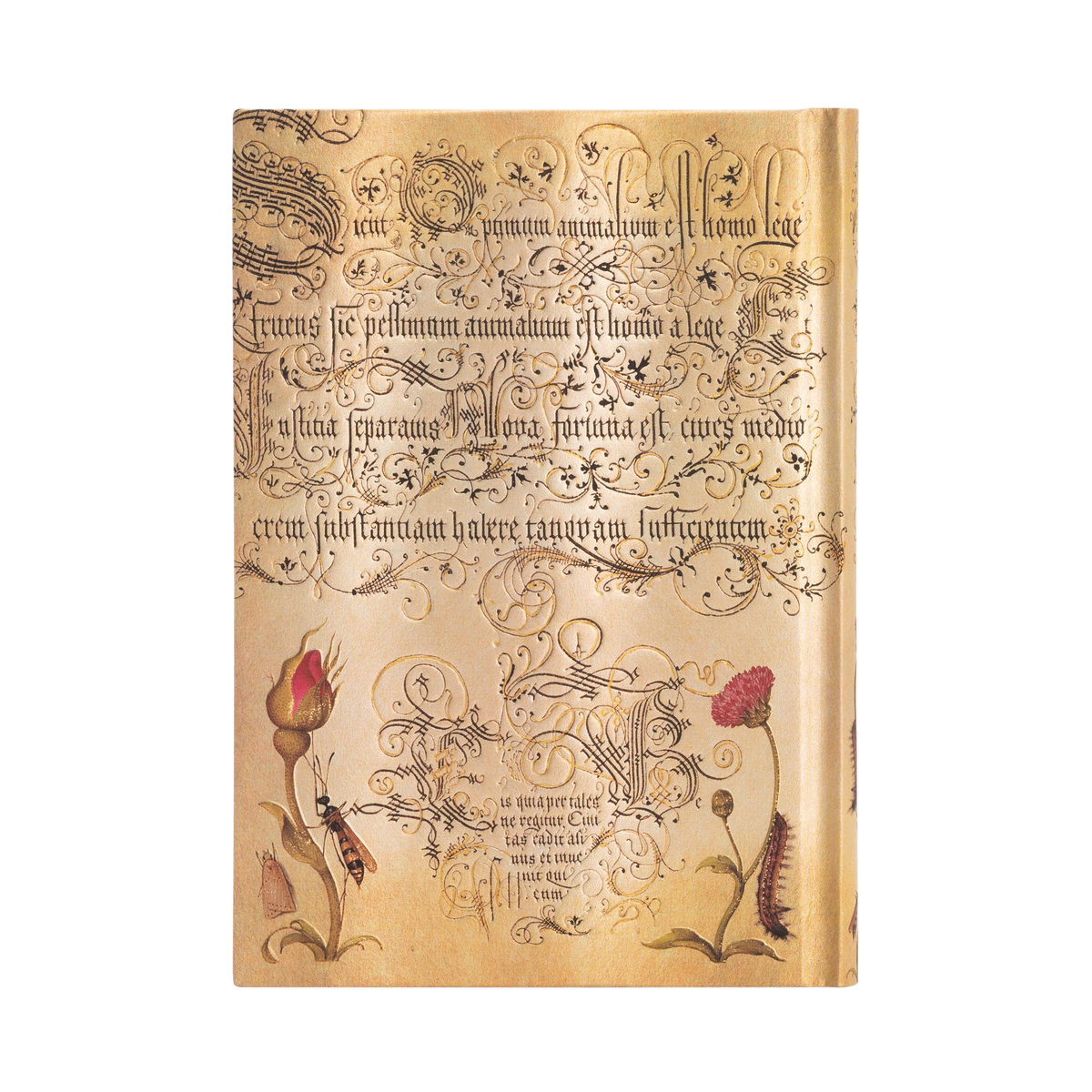 Paperblanks Flemish Rose Midi Hardback Journal – Lined, 144 Pages – back cover
