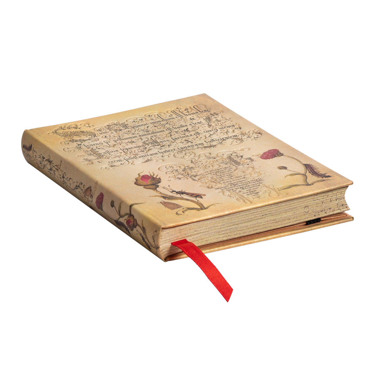 Paperblanks Flemish Rose Mini Hardback Journal – Lined, 176 Pages – page edge