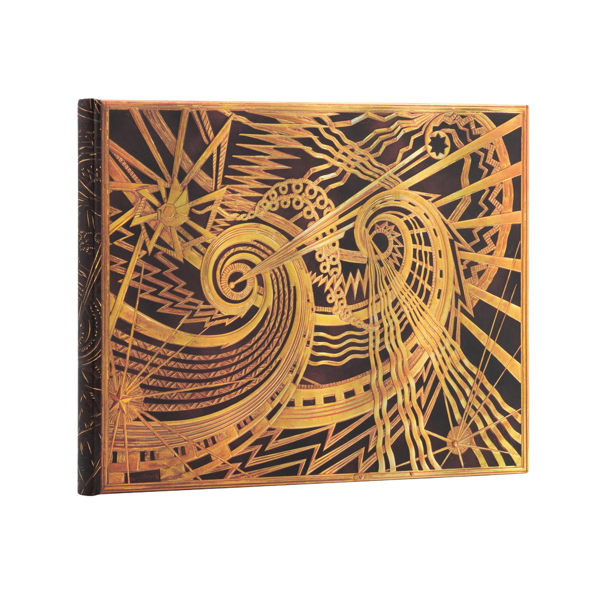 Paperblanks The Chanin Spiral Hardback Guest Book – Plain, 144 Pages – angled view