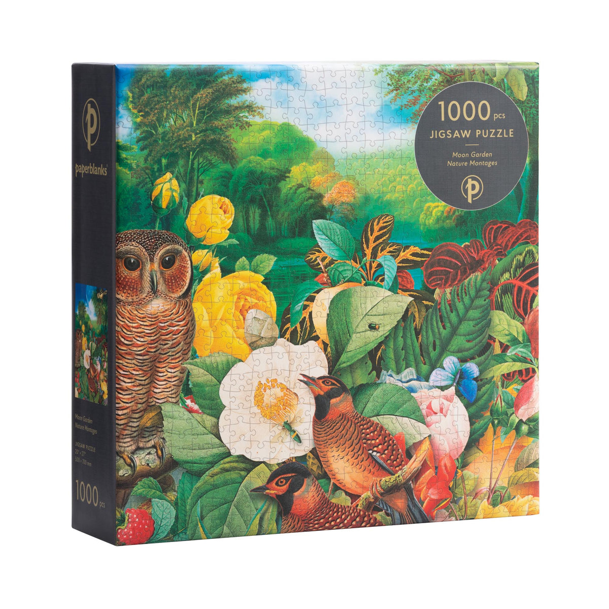 Paperblanks Moon Garden 1000-Piece Jigsaw Puzzle – angled view
