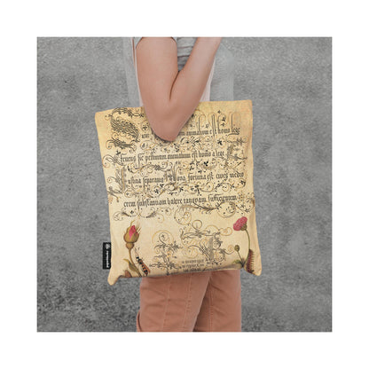 Paperblanks Flemish Rose Cotton Tote Bag – side view