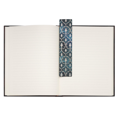Paperblanks Blue Velvet Bookmark – side view