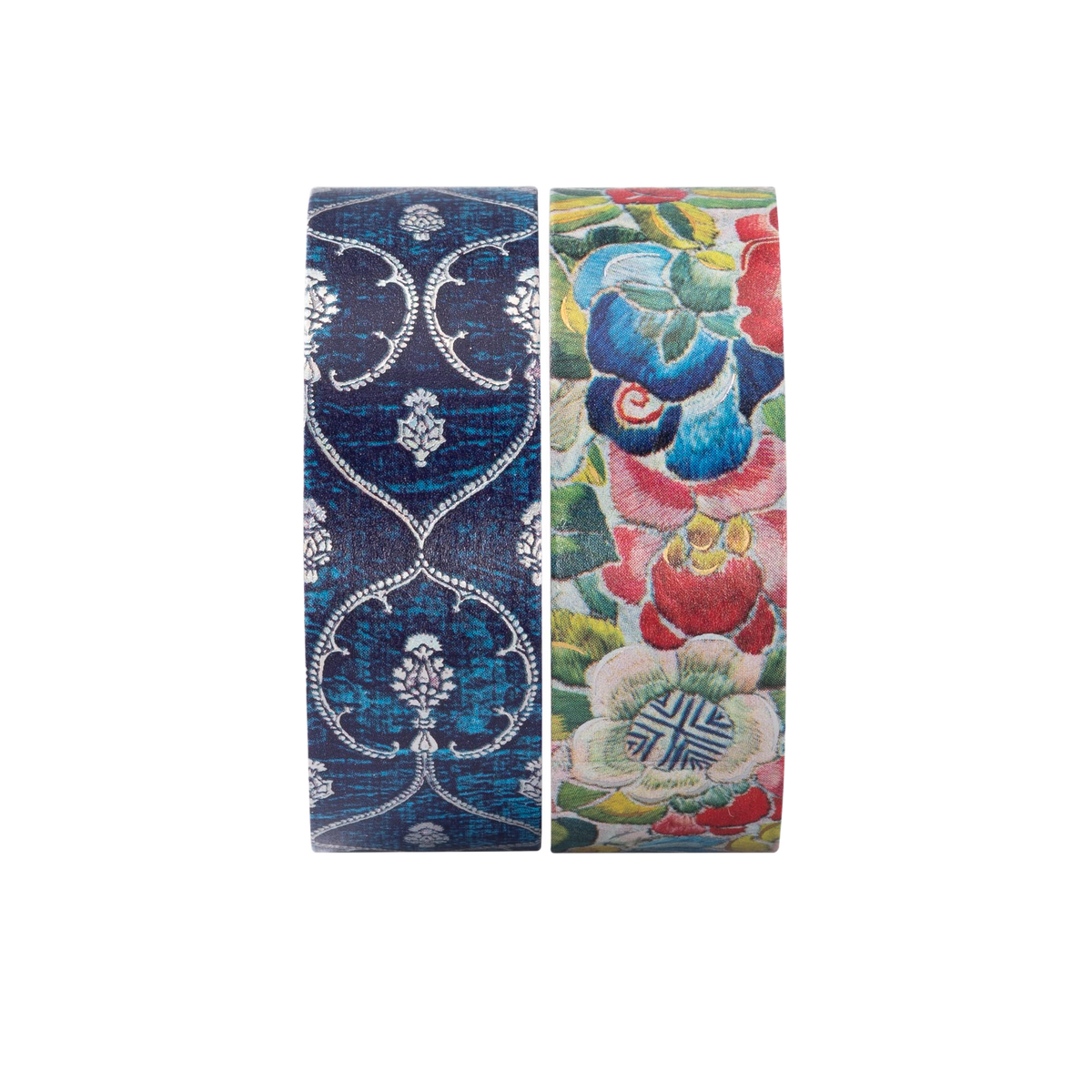 Paperblanks Blue Velvet/Pear Garden Washi Tape – Pack of 2 – angled view