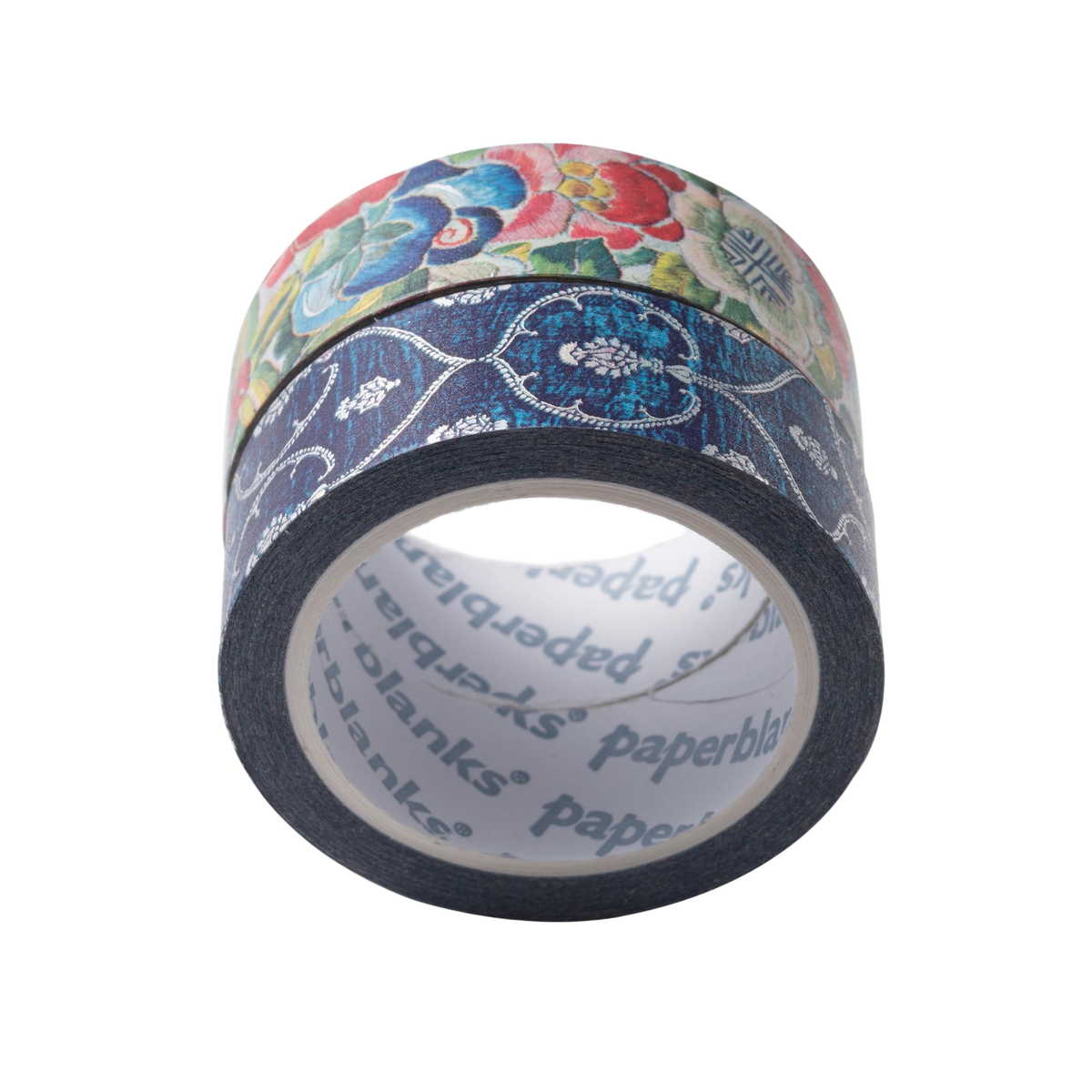 Paperblanks Blue Velvet/Pear Garden Washi Tape – Pack of 2 – back view