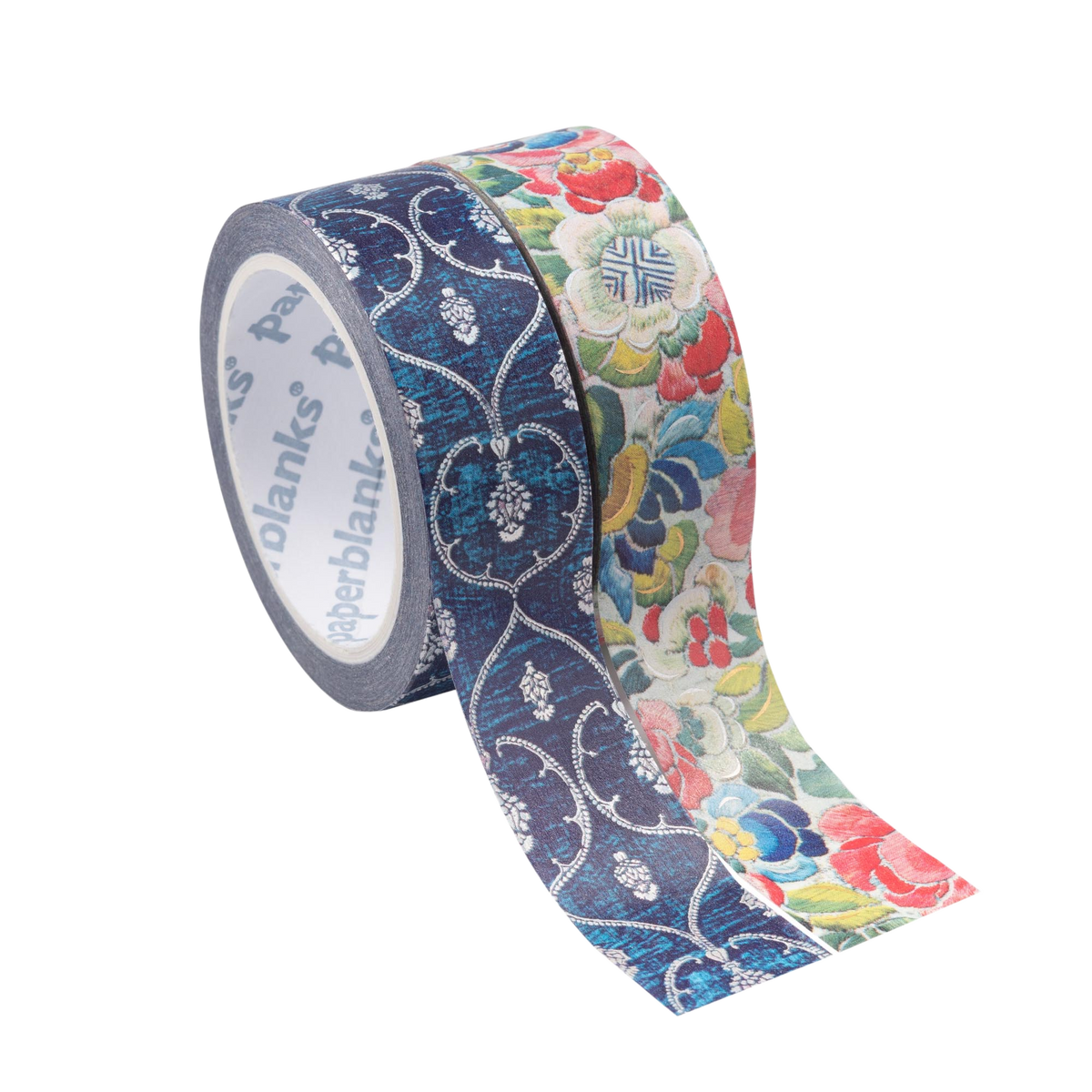 Paperblanks Blue Velvet/Pear Garden Washi Tape – Pack of 2 – front view