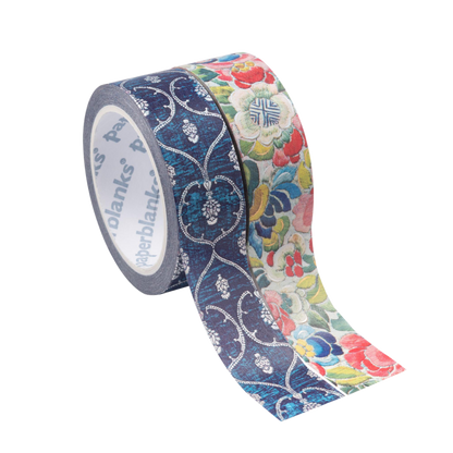 Paperblanks Blue Velvet/Pear Garden Washi Tape – Pack of 2 – front view