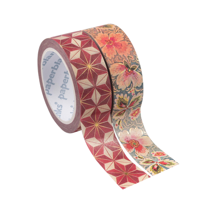 Paperblanks Hishi/Filigree Floral Ivory Washi Tape – Pack of 2 – front view