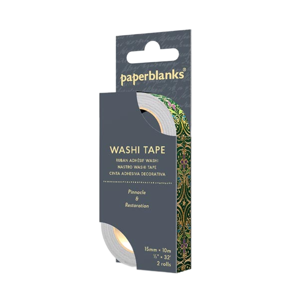 Paperblanks Pinnacle/Restoration Washi Tape – Pack of 2 – packaging