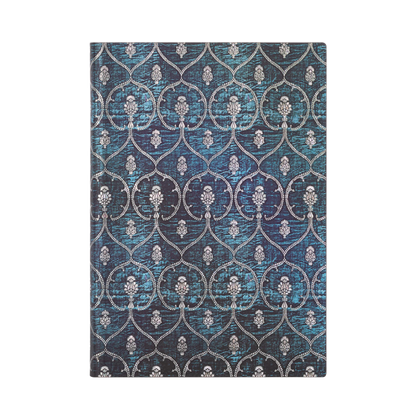 Paperblanks Blue Velvet Midi Softback Flexi Journal – Plain, 176 Pages – front cover