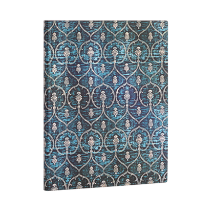 Paperblanks Blue Velvet Ultra Softback Flexi Journal – Plain, 176 Pages – angled view