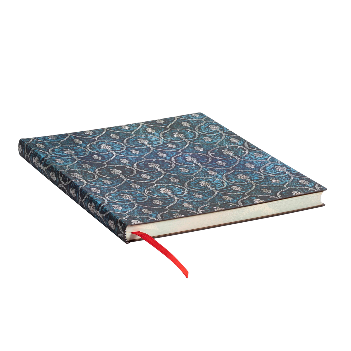 Paperblanks Blue Velvet Ultra Softback Flexi Journal – Plain, 176 Pages – page edge