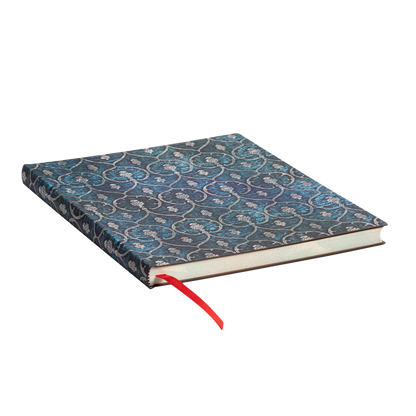 Paperblanks Blue Velvet Ultra Softback Flexi Journal – Plain, 176 Pages – page edge