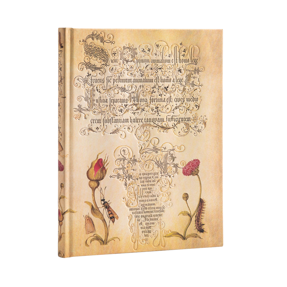 Paperblanks Flemish Rose Ultra Hardback Journal – Plain, 144 Pages – angled view