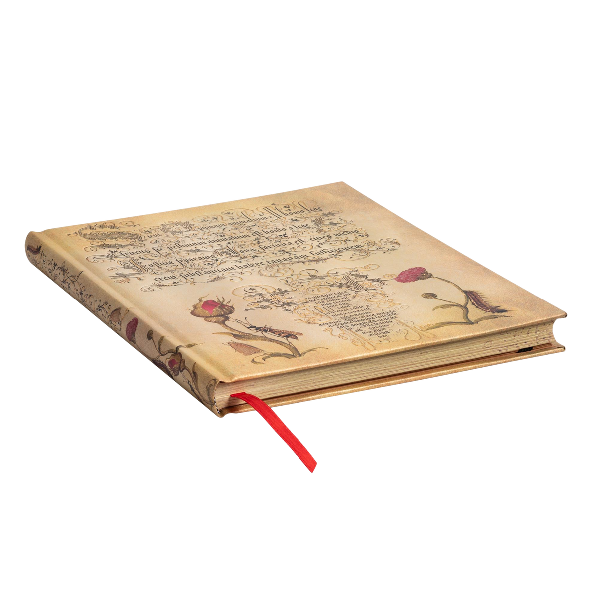 Paperblanks Flemish Rose Ultra Hardback Journal – Plain, 144 Pages – page edge
