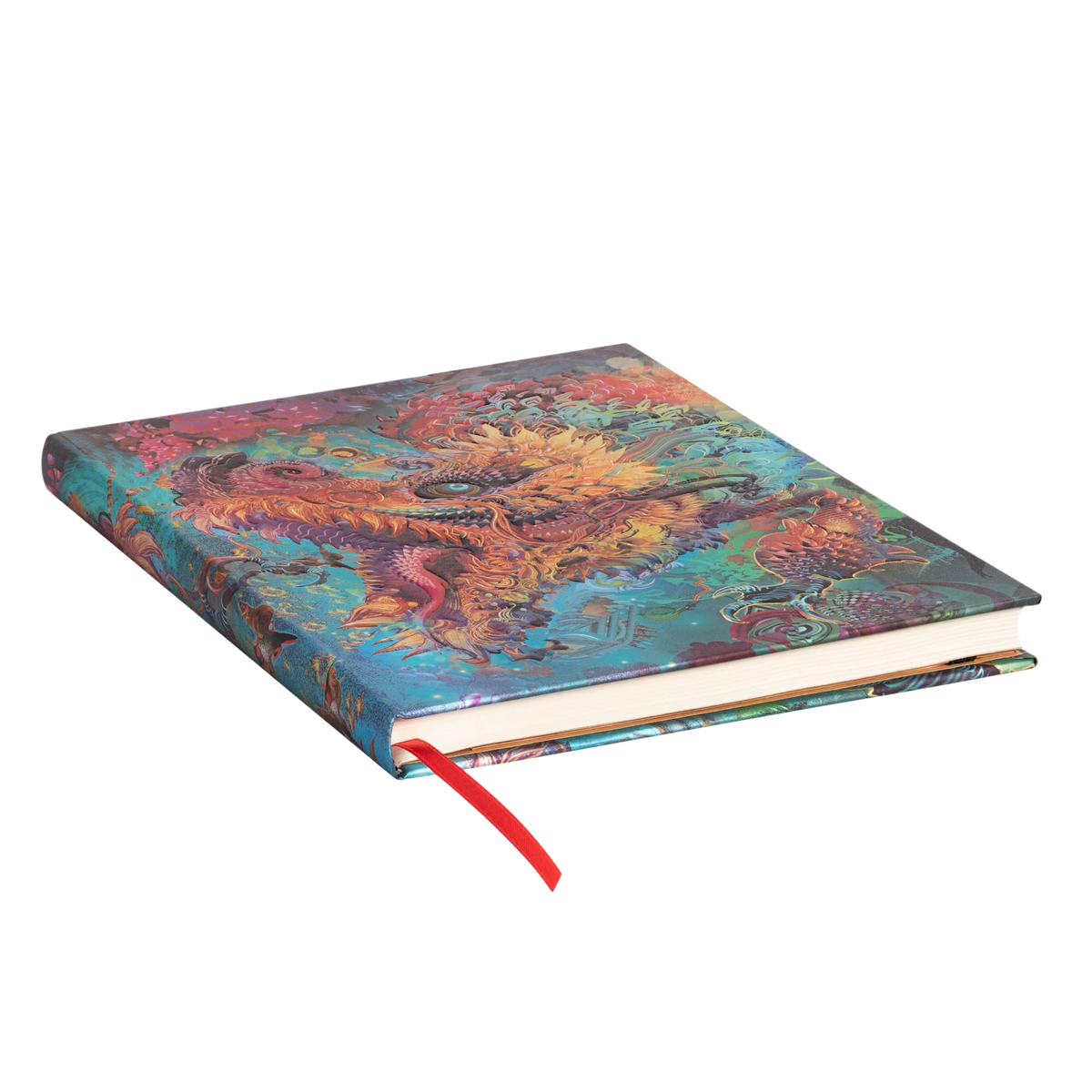 Paperblanks Humming Dragon Ultra Hardback Journal – Lined, 144 Pages – page edge