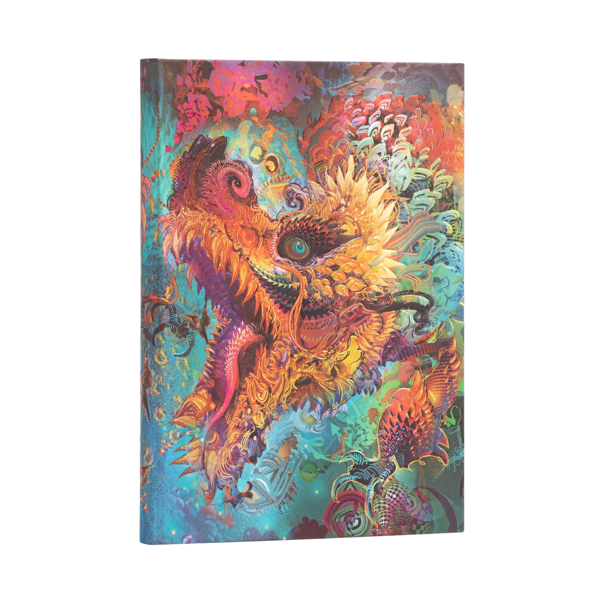 Paperblanks Humming Dragon Midi Hardback Journal – Plain, 144 Pages – angled view