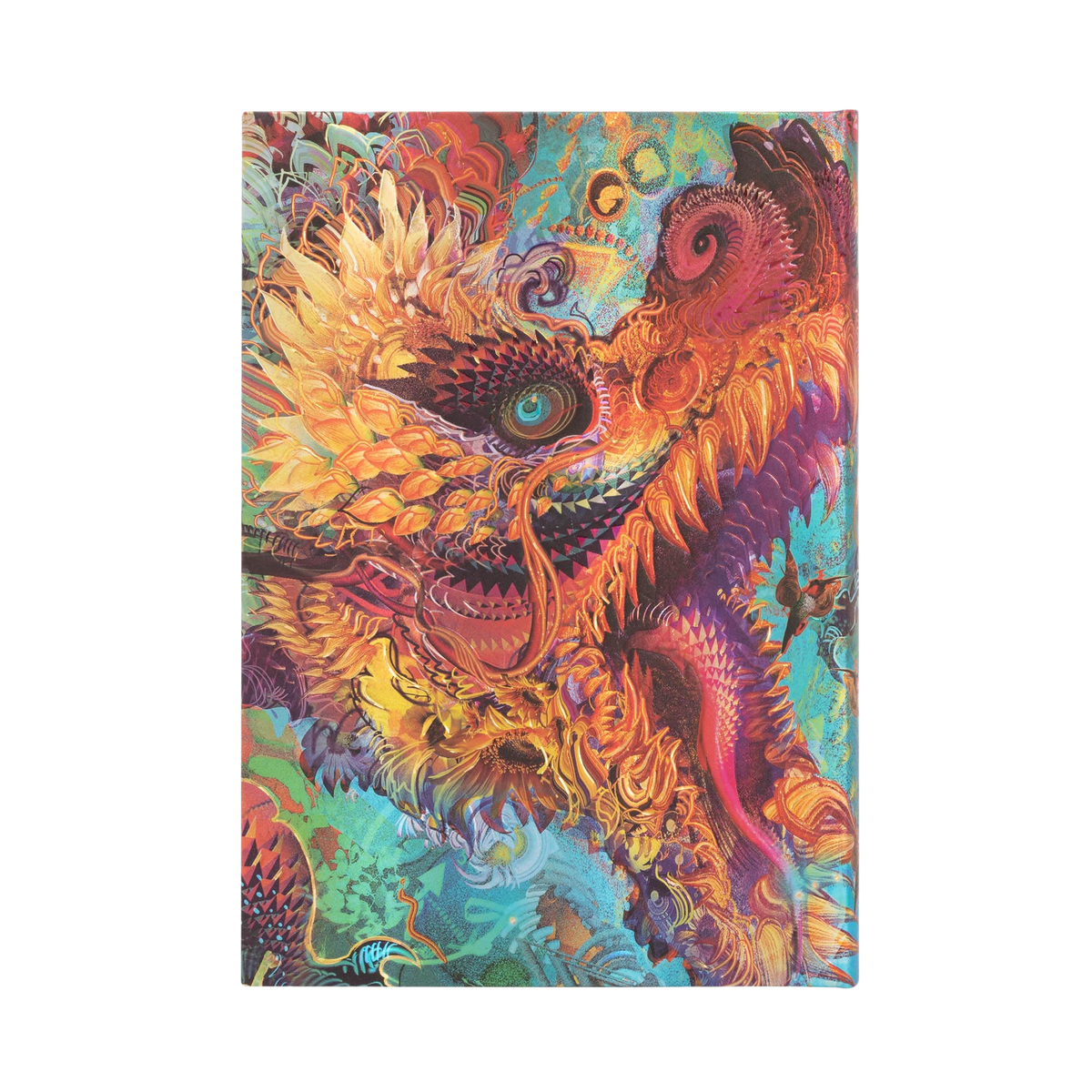 Paperblanks Humming Dragon Midi Hardback Journal – Plain, 144 Pages – back cover