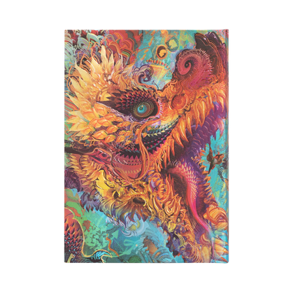 Paperblanks Humming Dragon Midi Hardback Journal – Plain, 144 Pages – back cover