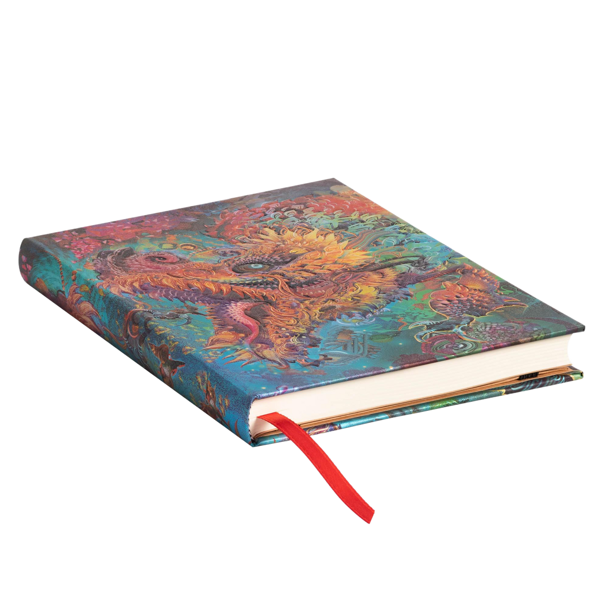 Paperblanks Humming Dragon Midi Hardback Journal – Plain, 144 Pages – page edge