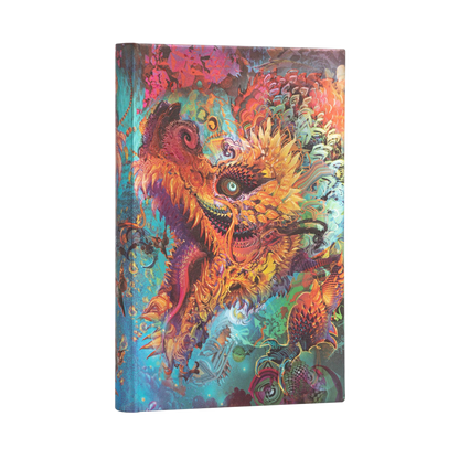 Paperblanks Humming Dragon Mini Hardback Journal – Lined, 176 Pages – angled view
