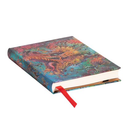 Paperblanks Humming Dragon Mini Hardback Journal – Lined, 176 Pages – page edge