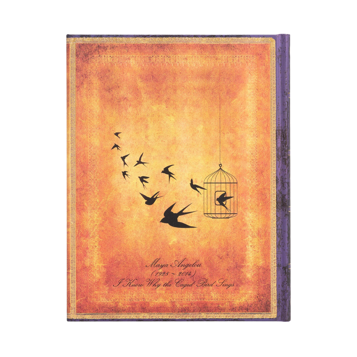 Paperblanks Angelou, I Know Why the Caged Bird Sings Ultra Hardback Journal – Lined, 144 Pages – back cover