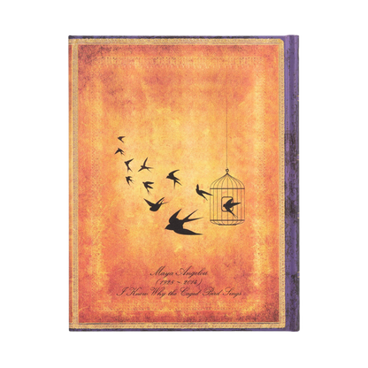 Paperblanks Angelou, I Know Why the Caged Bird Sings Ultra Hardback Journal – Lined, 144 Pages – back cover
