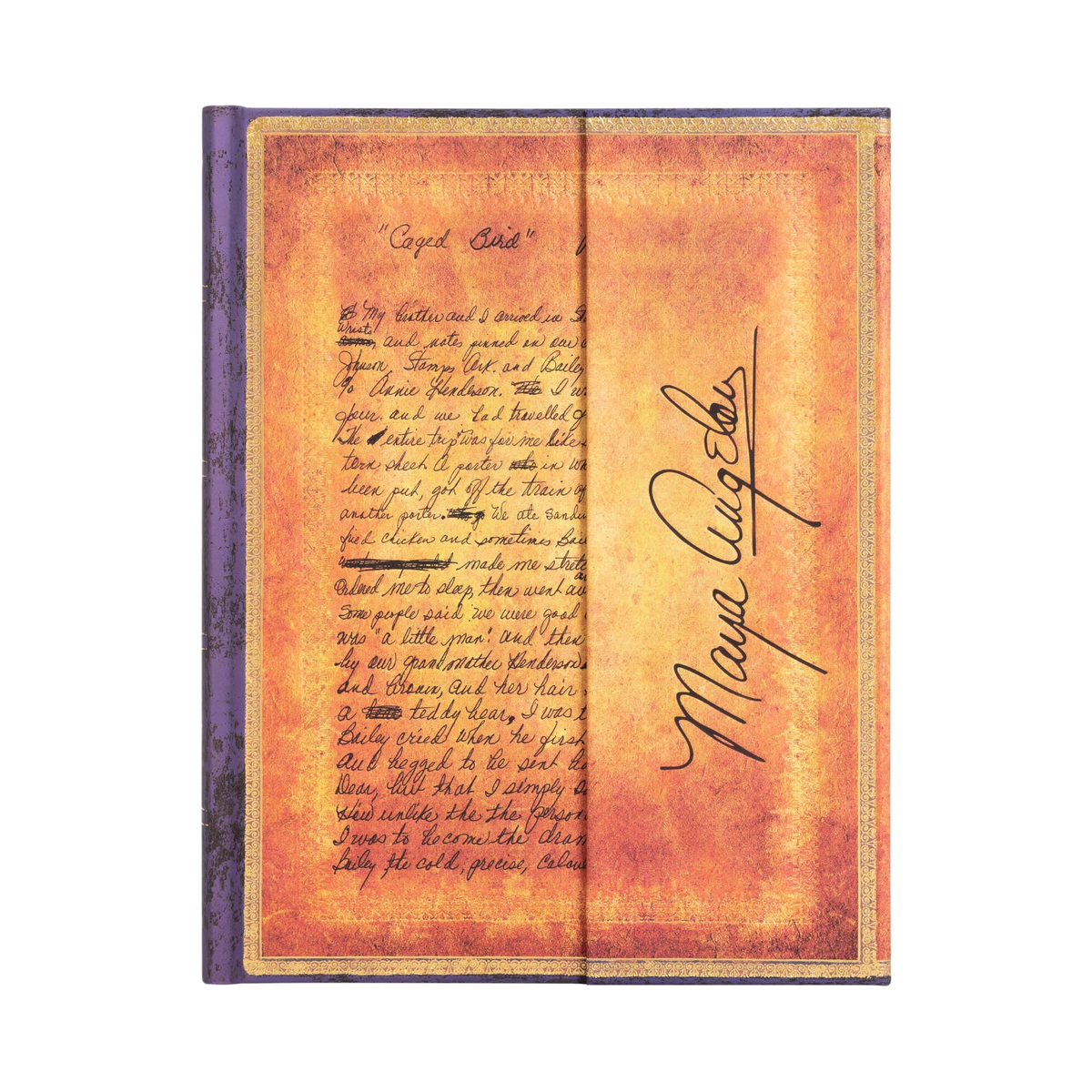 Paperblanks Angelou, I Know Why the Caged Bird Sings Ultra Hardback Journal – Lined, 144 Pages – front cover
