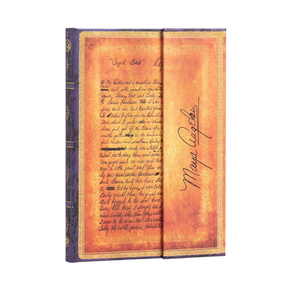 Paperblanks Angelou, I Know Why the Caged Bird Sings Midi Hardback Journal – Lined, 144 Pages – angled view