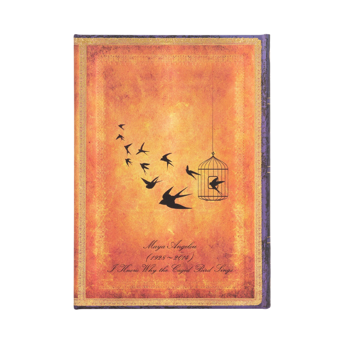 Paperblanks Angelou, I Know Why the Caged Bird Sings Midi Hardback Journal – Lined, 144 Pages – back cover