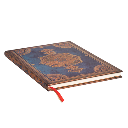 Paperblanks Safavid Indigo Grande Hardback Journal – Plain, 128 Pages – page edge